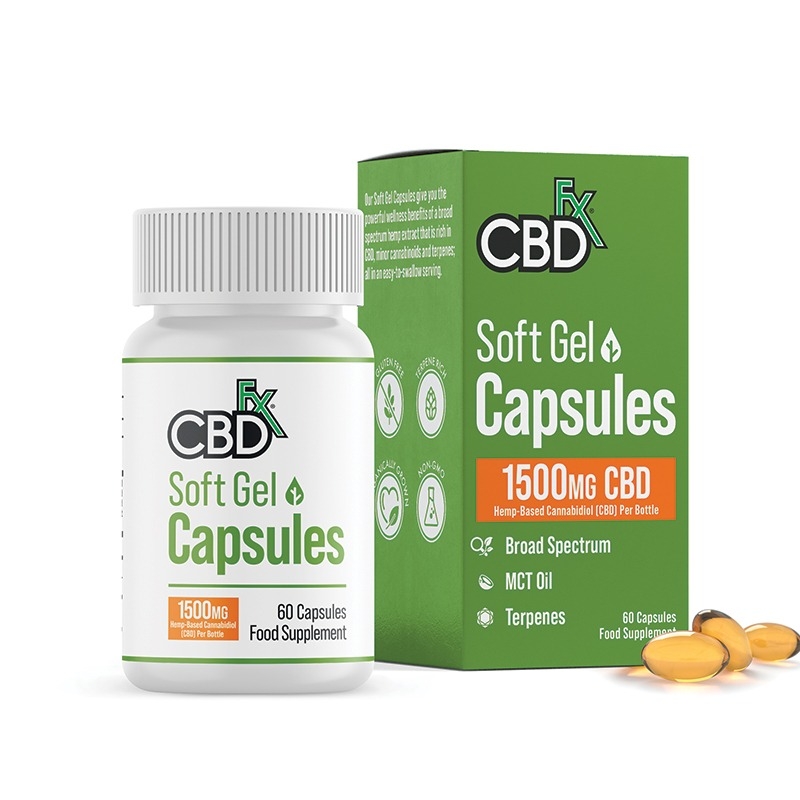CBDfx Gel Capsules 1500mg (60pcs) - Image 1