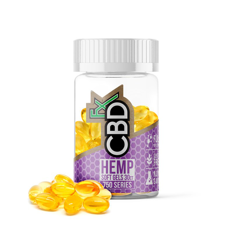 CBDfx Gel Capsules (Jar of 30) [750mg] - Image 1