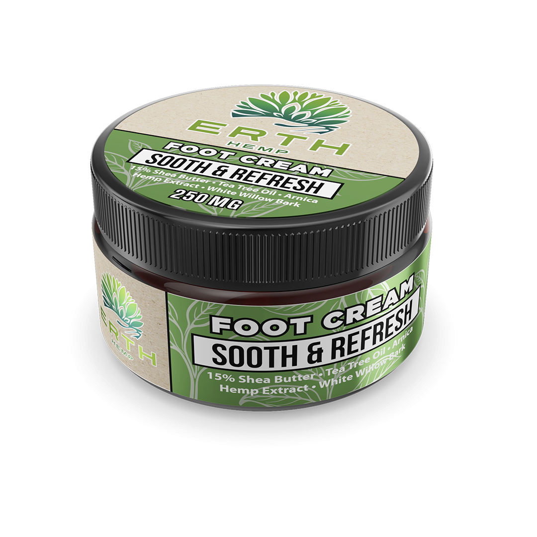 ERTH Sooth & Refresh CBD Foot Cream 250mg - Image 1