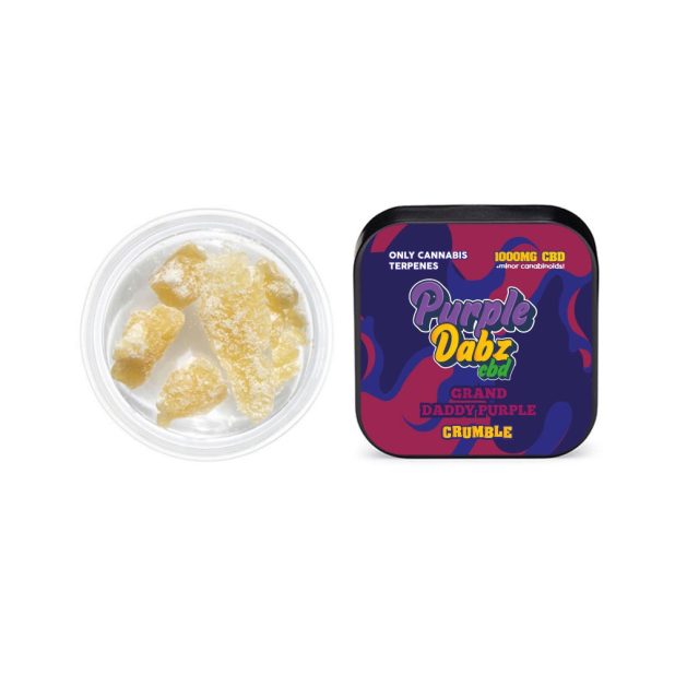 JWNZ0195.jpg Purple Dabz by Purple Dank 1000mg CBD Crumble - Grand Daddy Purple (BUY 1 GET 1 FREE) - Image 1