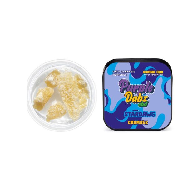 Purple Dabz by Purple Dank 1000mg CBD Crumble - Strawdawg (BUY 1 GET 1 FREE) - Image 1