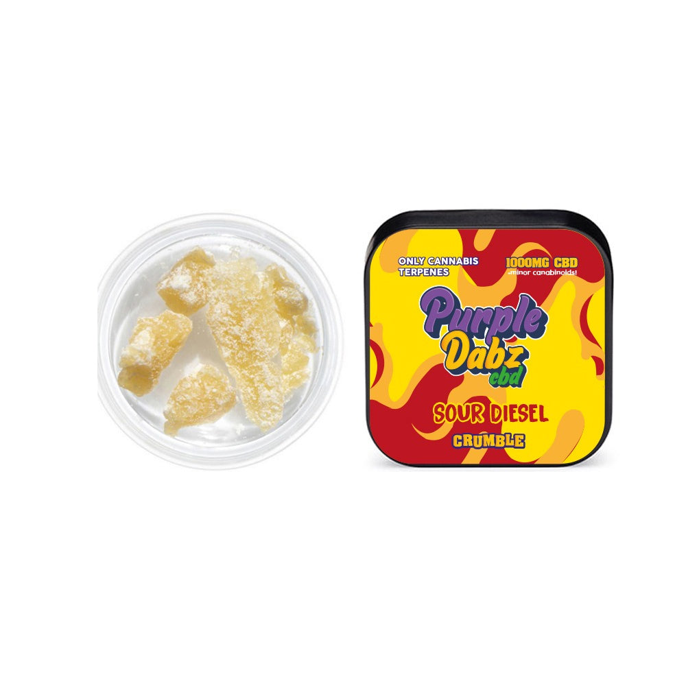 Purple Dabz by Purple Dank 1000mg CBD Crumble - Sour Diesel (BUY 1 GET 1 FREE) - Image 1