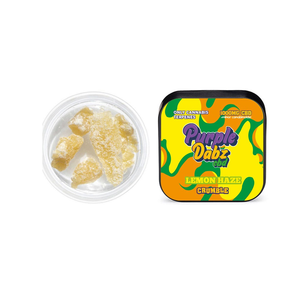 JWNZ0202.jpg Purple Dabz by Purple Dank 1000mg CBD Crumble - Lemon Haze (BUY 1 GET 1 FREE) - Image 1