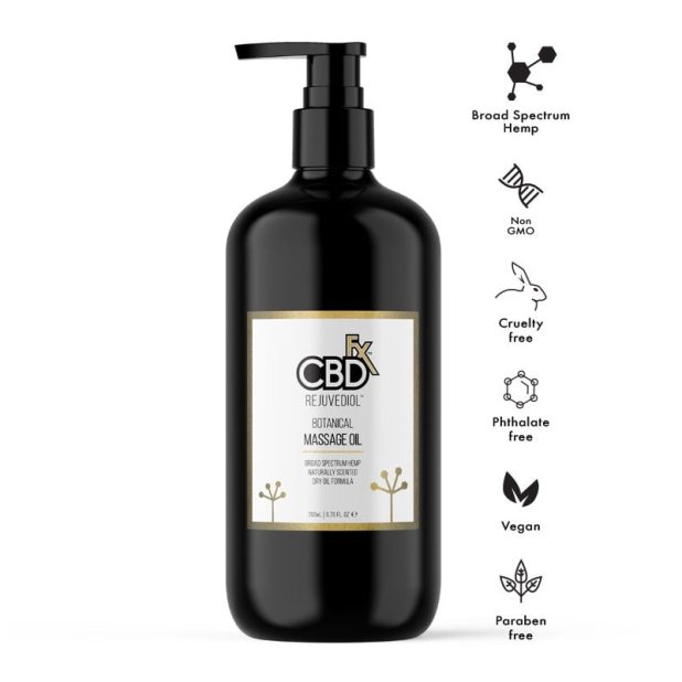 CBD +FX Rejuvediol Botanical Massage Oil - Image 2