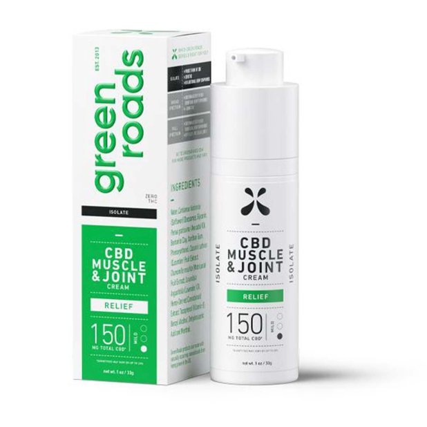 green-roads-muscle&joint-cream-relief-150-30 Green Roads Broad Spectrum CBD Muscle and Joint Relief Cream - Image 1