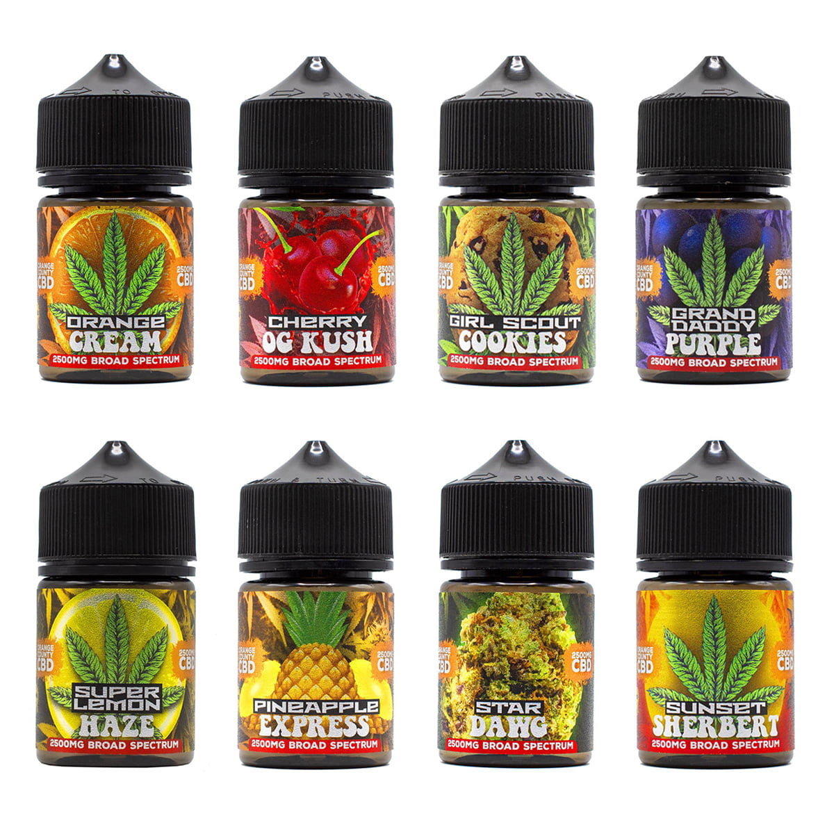 Orange County CBD E-Liquid Cali Range - Image 1