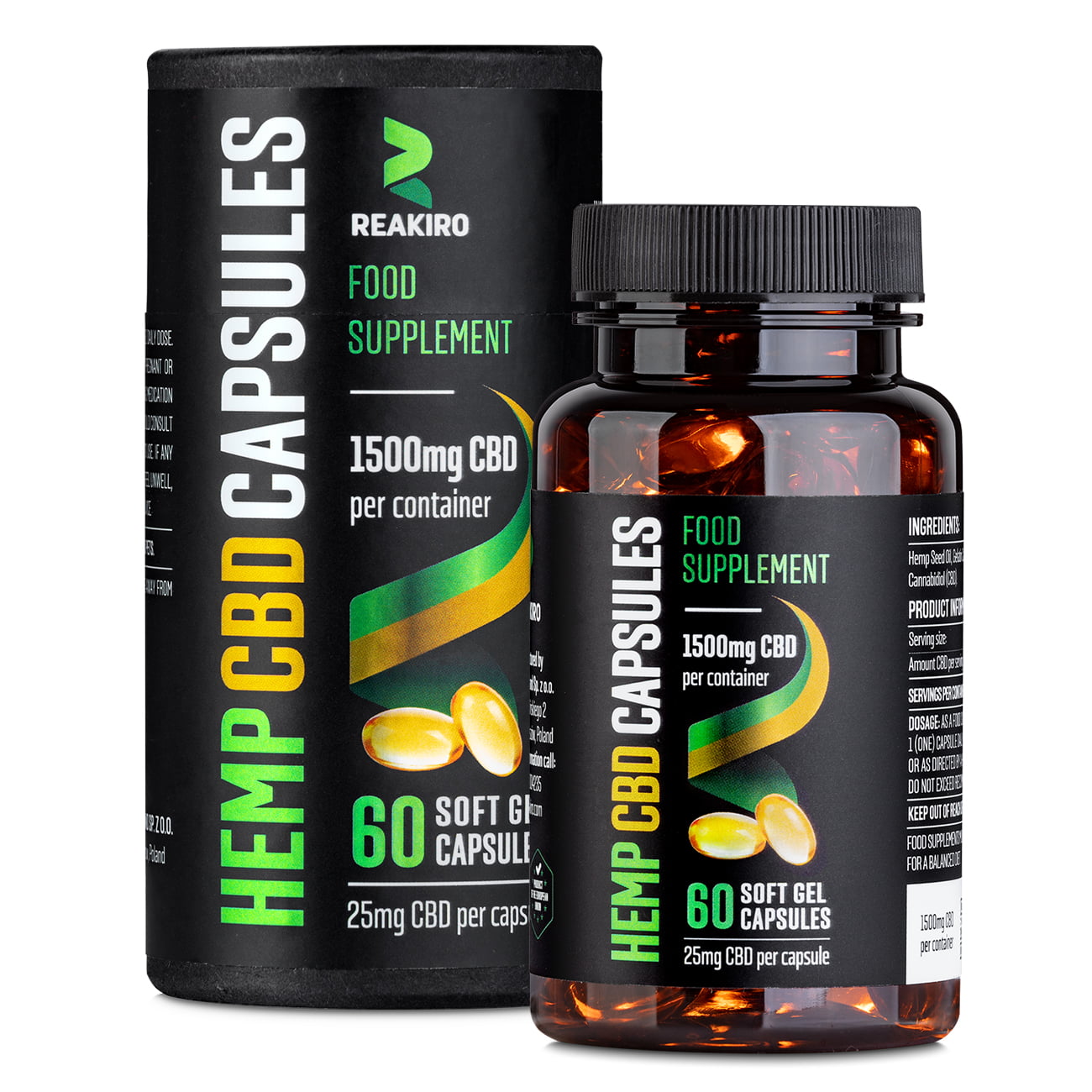 Reakiro CBD Gel Capsules - Image 1