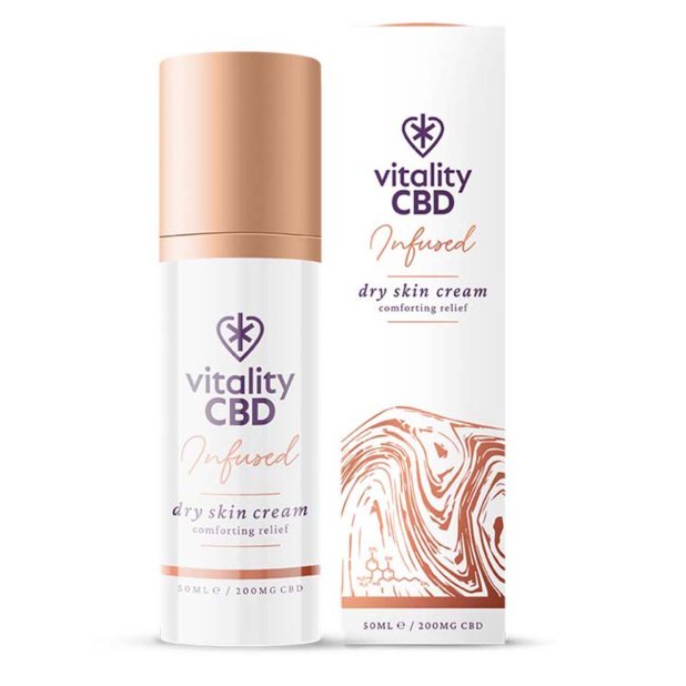 vitality-CBD-Dry-Skin-cream-50ml Vitality CBD Infused Dry Skin Cream - Image 1