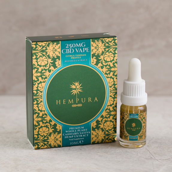 Hempura 250mg Refined CBD Vape Juice with Terpenes (10ml)