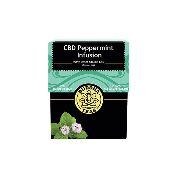 Buddha Teas 5mg CBD Tea Bags - Peppermint Infusion - Image 1
