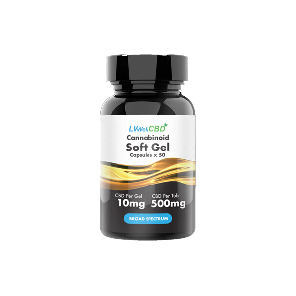 JWNAO0125X0066-1.jpg LVWell CBD Broad Spectrum 500mg CBD Soft Gel Capsules - Image 1
