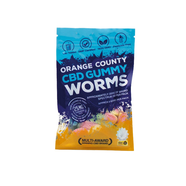 Orange County CBD 200mg Gummy Worms - Grab Bag - Image 1