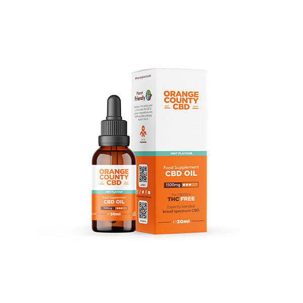 Orange County CBD 1500mg Flavoured Tincture Oil 30ml - Image 4