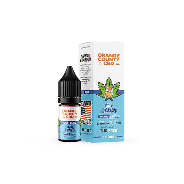 Orange County CBD Cali Range 300mg CBD 10ml E-liquid (60VG/40PG) - Image 7