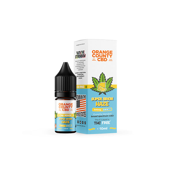 Orange County CBD Cali Range 300mg CBD 10ml E-liquid (60VG/40PG) - Image 10