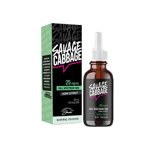JWNBM0385X0432.png Savage Cabbage 750mg CBD Oil Natural 30ml - Image 1