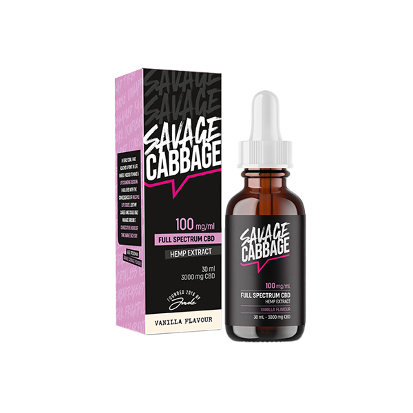 JWNBM0392X0432.png Savage Cabbage 3000mg CBD Oil Vanilla 30ml - Image 1