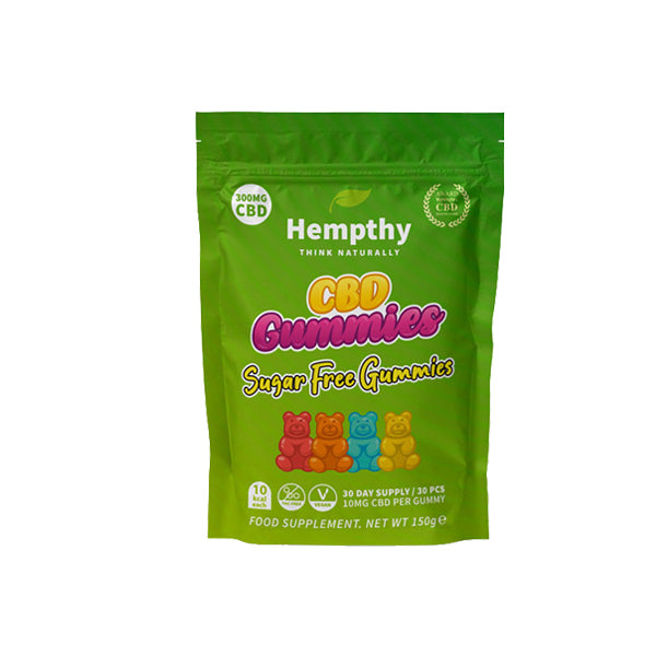 Hempthy 300mg CBD Gummies 30 Ct Pouch - Image 1