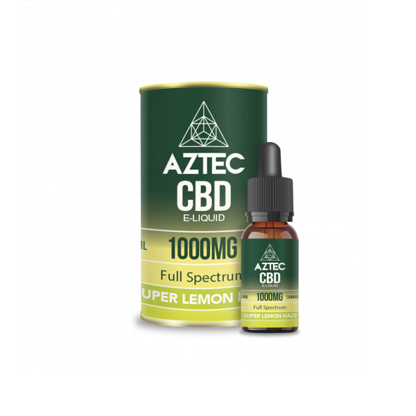 Aztec CBD 1000mg CBD Vaping Liquid 10ml (50PG/50VG) - Image 1