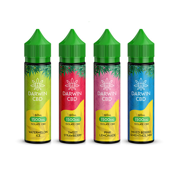 Darwin 1500mg CBD Isolate E-Liquid 60ml (BUY 1 GET 1 FREE) - Image 2