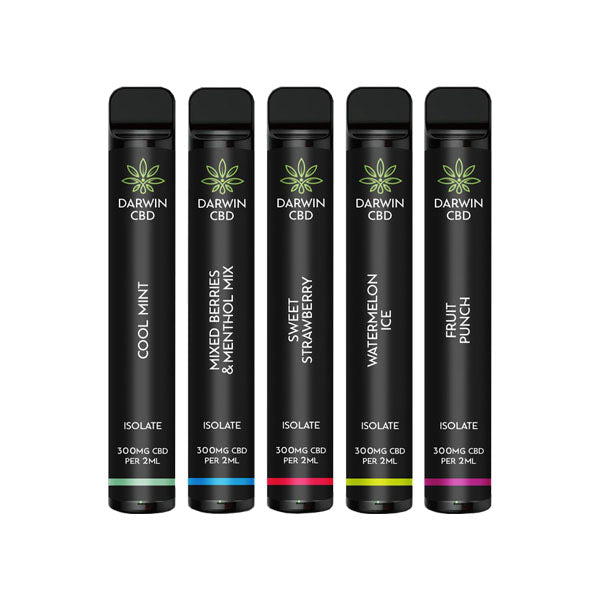 Darwin 300mg CBD Isolate Disposable Vape Device 600 Puffs - Image 10