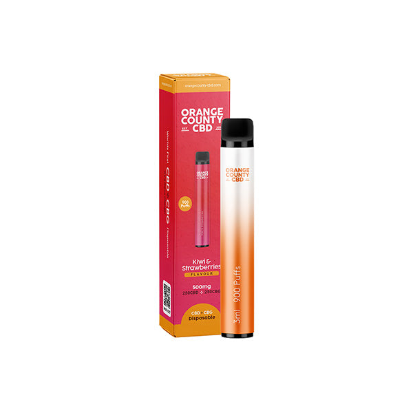 Orange County CBD 500mg CBD & CBG Disposable Vape Device 900 Puffs - Image 5