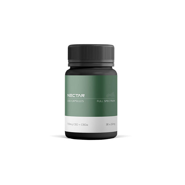 JWNDB0269X0347.jpg Nectar 750mg Full Spectrum CBD + CBDa Capsules - 30 Caps - Image 1
