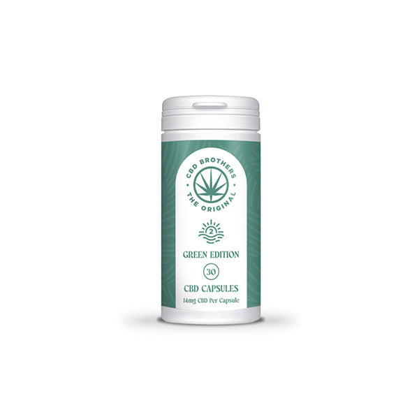 JWNDC0127X0377.jpg CBD Brothers Green Edition 420mg CBD-CBDA Vegan Capsules - 30 Caps - Image 1