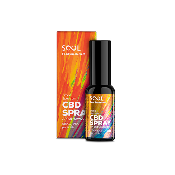 JWNEC0030Z0137BOGOF.png SOOL 1000mg CBD Blood Apple Flavour Spray 30ml (BUY 1 GET 1 FREE) - Image 1