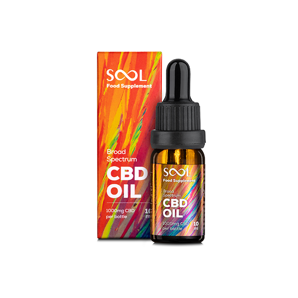 JWNEC0032Z0137BOGOF.png SOOL 1000mg Broad Spectrum 10% CBD Oil 10ml (BUY 1 GET 1 FREE) - Image 1