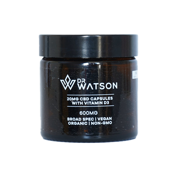 JWNEE0371X0110.png Dr Watson 600mg CBD Capsules - 30 Caps - Image 1