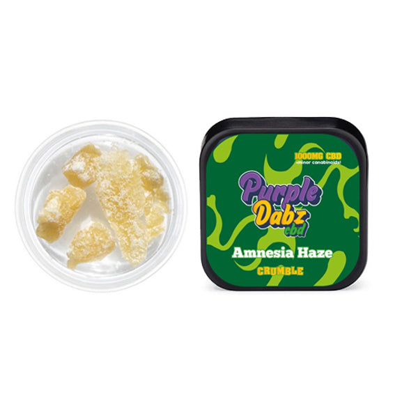 Purple Dabz by Purple Dank 1000mg CBD Crumble - Amnesia Haze (BUY 1 GET 1 FREE) - Image 1