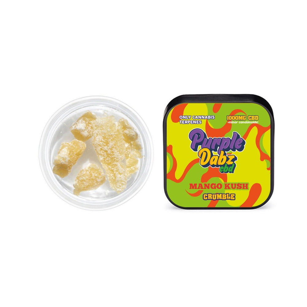 JWNZ0203.jpg Purple Dabz by Purple Dank 1000mg CBD Crumble - Mango Kush (BUY 1 GET 1 FREE) - Image 1