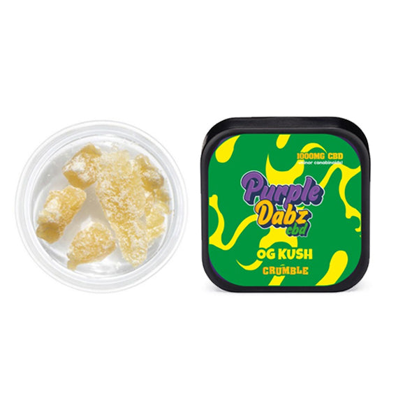 JWNZ0205.jpg Purple Dabz by Purple Dank 1000mg CBD Crumble - OG Kush (BUY 1 GET 1 FREE) - Image 1