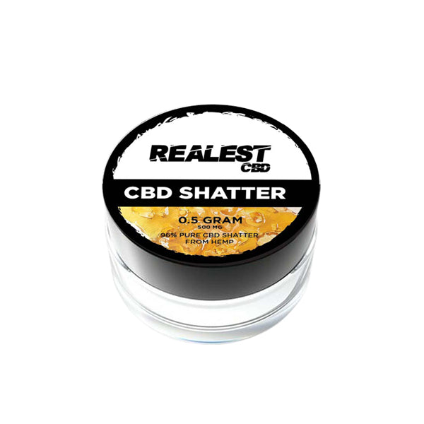 Realest CBD 500mg Broad Spectrum CBD Shatter (BUY 1 GET 1 FREE) - Image 1