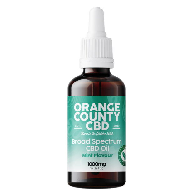 Orange County CBD Broad Spectrum Mint Flavoured Oil 1000mg