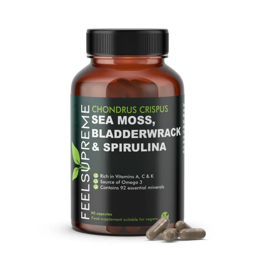 Sea Moss with Bladderwrack and Spirulina A Multi Nutrient Formula for Detox Energy and Digestion