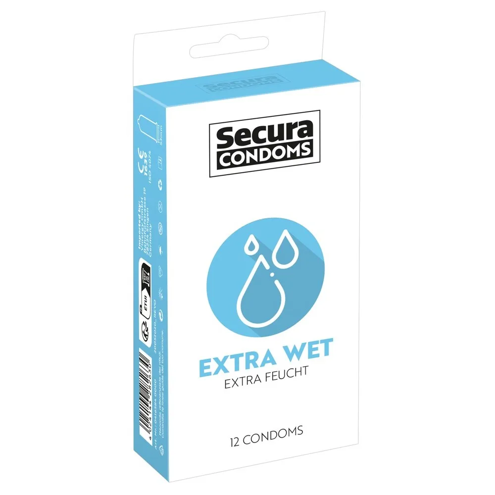 XT416584-1.jpg Secura Condoms 12 Pack Extra Wet - Image 1