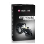 MyStim Pubic Enemy No 1 Black Edition E-Stim Cock Cage - Image 2