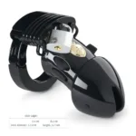MyStim Pubic Enemy No 1 Black Edition E-Stim Cock Cage - Image 3