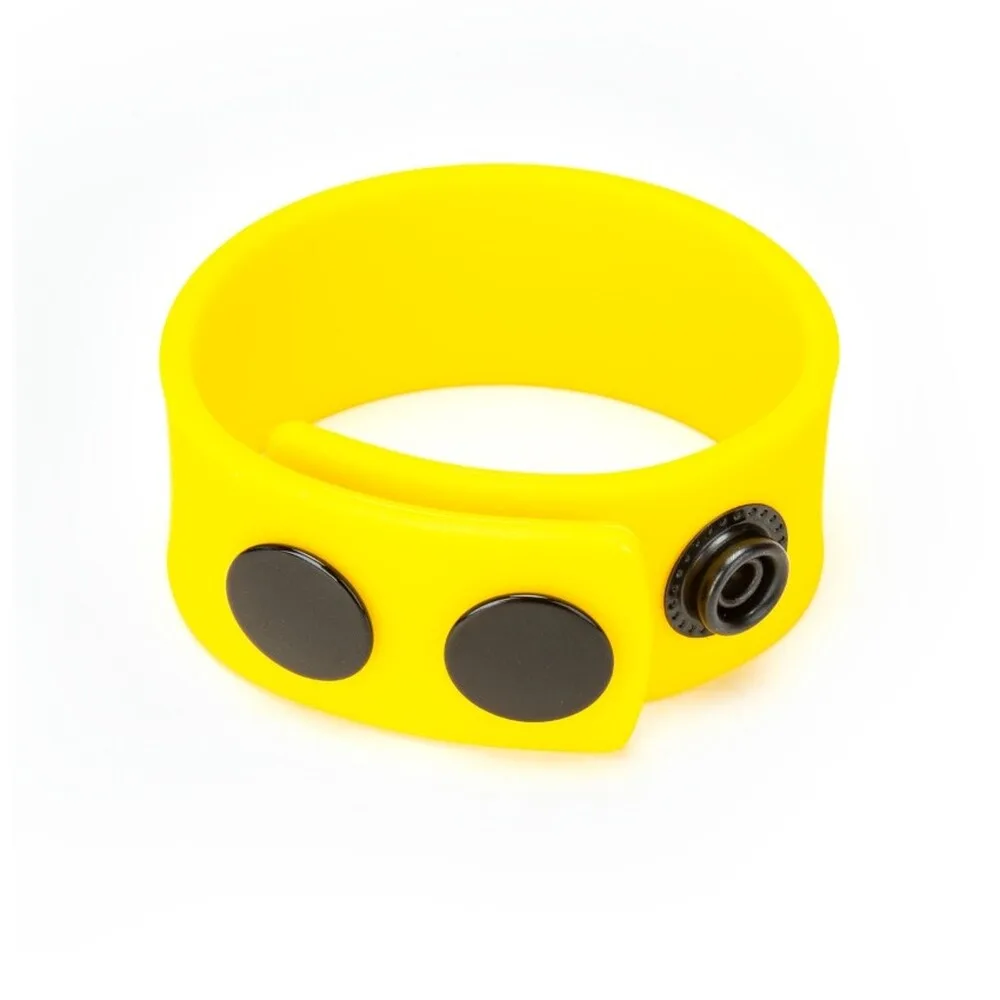 XTMYU-C-007.jpg Me You Us Cock Strap Yellow Silicone - Image 1