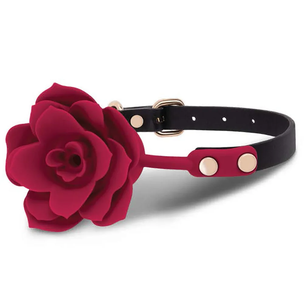 XTSK-1030-1.jpg Secret Kisses Rosegasm Bloom Silicone Gag - Image 1