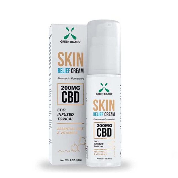 green roads skin relief cream cbd infused topical 200 30