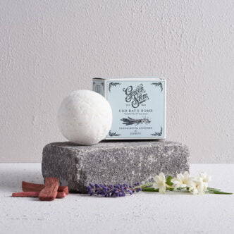 green stem cbd bath bomb sandelwood lavender jasmine