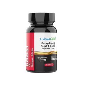 LVWell CBD 1500mg CBD Soft Gel Capsules Boost - 100 Caps