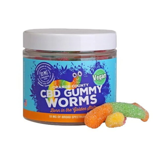 orange county cbd small gummy worms grab bag