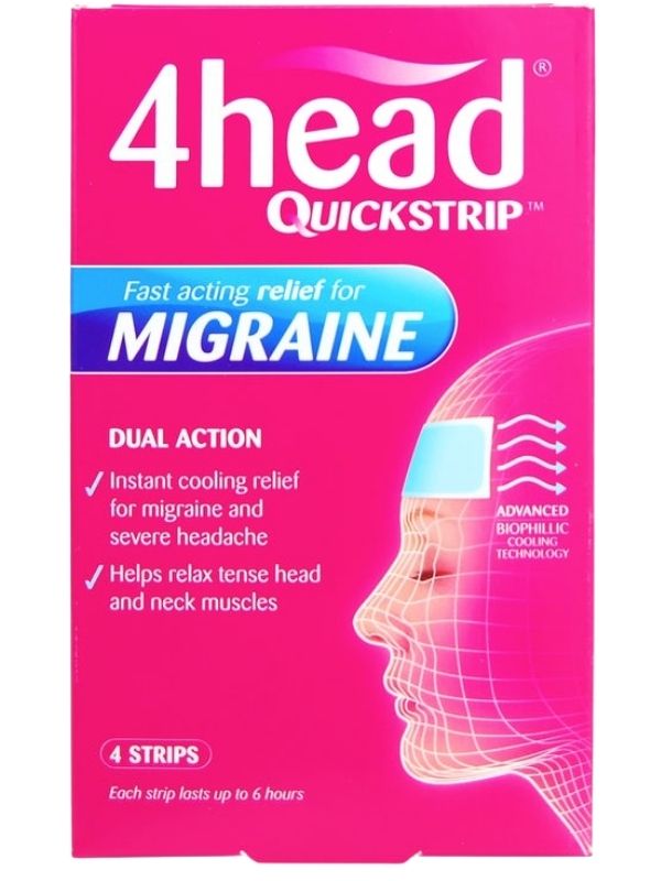4head QuickStrip - relief from pain from migraine or headache 4head QuickStrip - relief from pain from migraine or headache
