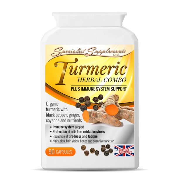 specialist supplements Turmeric Herbal Combo pot turc90