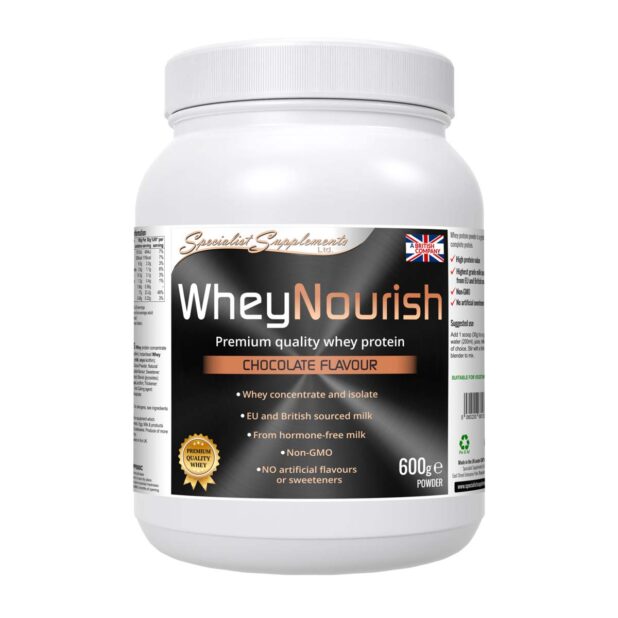 specialist supplements WheyNourish chocolate pot wpp600c