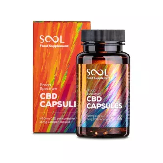 sool broad spectrum cbd gel capsules 450mg